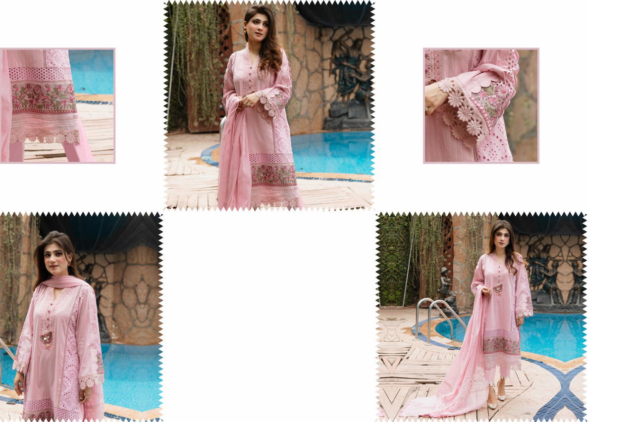 Serene Belle Ame Fancy Designer Heavy Festive Wear Pure Lawn Cotton Heavy Embroidery Pakistan Salwar Kameez Collection
